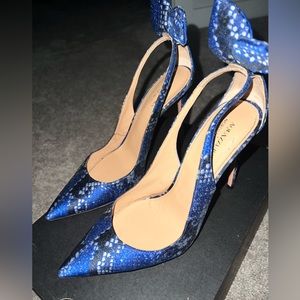 Aquazzura 85mm Deneuve Bow Tie Cutout Pumps